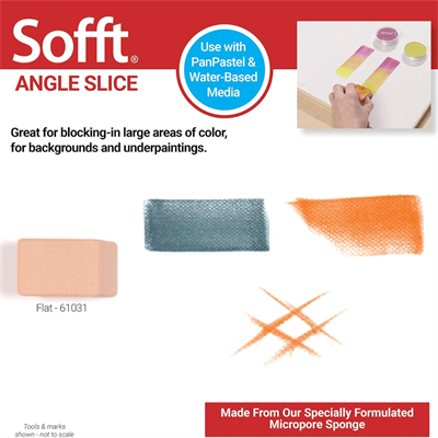 PanPastel Colorfin Yumuşak Sanat Süngeri, Düz Açı