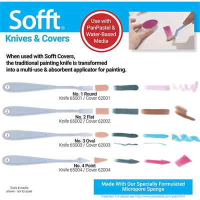 PanPastel Sofft Spatül Resim Süngeri Seti 4 Çeşit 40 Adet 62100