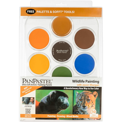 PanPastel Ultra Yumuşak Sanatçı Pastel Seti 9ml 7 / pkg, Vahşi Boyama, 10 Renk