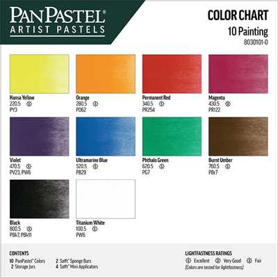 PanPastel Ultra Soft Artist Pastel Painting Set 10lu