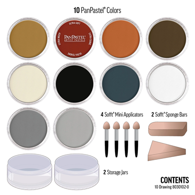 Panpastel 10-Renk-Zeichenset