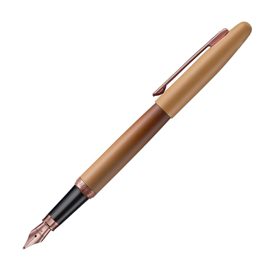 Sheaffer VFM 9428 Coffee Edition Mat Kahverengi Dolma Kalem, Regal Kahverengi PVD Süslemeli - M