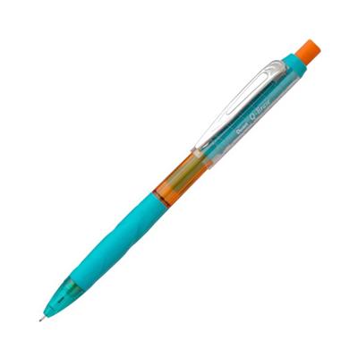 Pentel 0.7 mm Metal Klipsli Büyük Boy Silgili Versatil - Q-ERASE Mavi