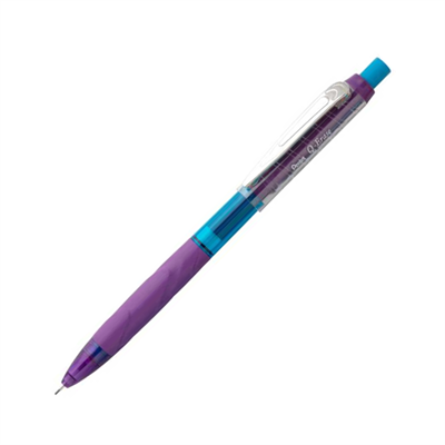 Pentel 0.7 mm Metal Klipsli Büyük Boy Silgili Versatil - Q-ERASE Mor