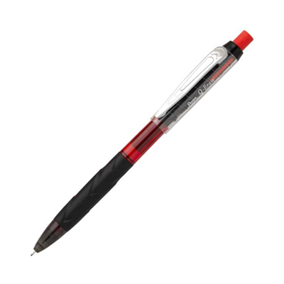 Pentel 0.7 mm Metal Klipsli Büyük Boy Silgili Versatil - Q-ERASE Siyah