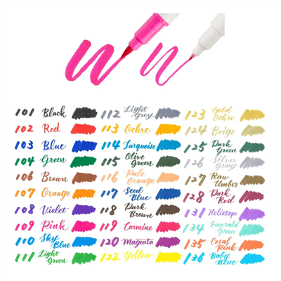 Pentel Brush Sing Pen Twin Çift Taraflı Fırça Uçlu Kalem 30 lu Set