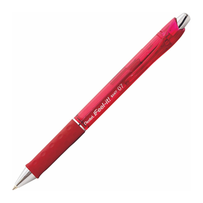 Pentel Feel It 0.7 Mm Yağ Bazlı Mekanizmalı Roller Kırmızı