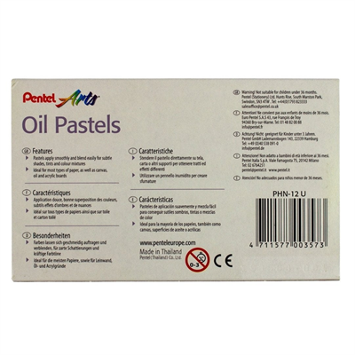 Pentel Yağlı Pastel Boya 12li