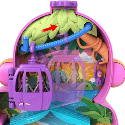 Polly Pocket Çanta Olabilen Micro Oyun Setleri Momma Monkey GKJ63