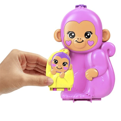 Polly Pocket Çanta Olabilen Micro Oyun Setleri Momma Monkey GKJ63