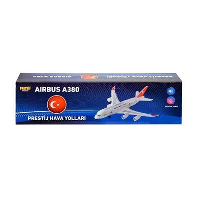 Prestij 1505 Kutulu Işıklı Müzikli A380 Uçak
