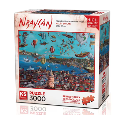 KS Games 3000 Parça Galata Kulesi Puzzle