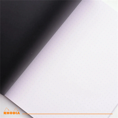 Rhodia A4 Noktalı Stapled Notebook Dot -Black- A4. 48 pages