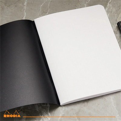 Rhodia A4 Noktalı Stapled Notebook Dot -Black- A4. 48 pages