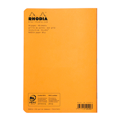 Rhodıa Dot 14,8X21 48 Yaprak Bloknot Turuncu Kapak Rd119190