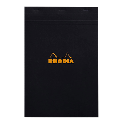 Rhodıa Ra192009 210*318 mm A-4+ Kareli Sıyah Kapak Bloknot