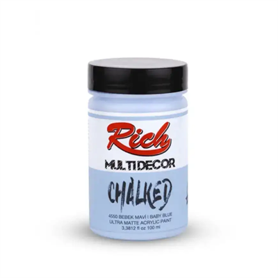 Rich Multi Decor Chalked Ultra Mat Akrilik Boya 100 ml Bebek Mavi 4550