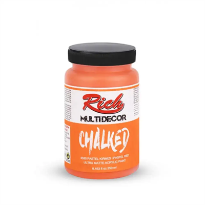 Rich Multi Decor Chalked Ultra Mat Akrilik Boya 250 ml Pastel Kırmızı 4530