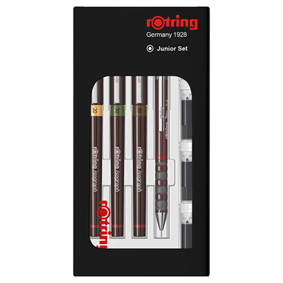 Rotring Isograph Rapido Kalem Seti (0.2-0.3-0.5) + 0.5 Tikky Junior