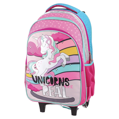 Sazio 160411 Urban Trolley, Tekerlekli Sırt Çantası, Unicorn Reel