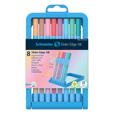 Schneider Slider Edge Xb Tükenmez Kalem 8 Li Set Pastel Renkler