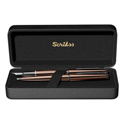 Scrikss Metropolis 78MG Dolma Kalem & Tükenmez Kalem Takım M Uç Rose