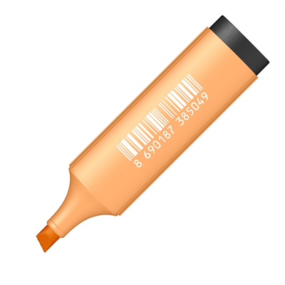 Scrikss Fosforlu Kalem Pastel Turuncu