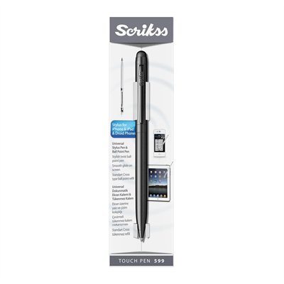 Scrikss Touch Pen 599 Tükenmez Kalem Mat Siyah