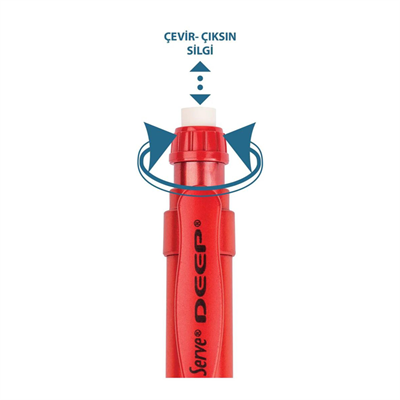 Serve Deep Versatil Kalem 0,7 Metalik Lav Kırmızı