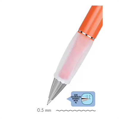 Serve Deep Mekanik Kurşun Kalem 0.5 Mm Toprak Serisi Açık Kahverengi