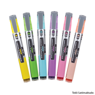 Serve Likit High-Lighter İşaretleme Kalemi Pastel Renk Sarı