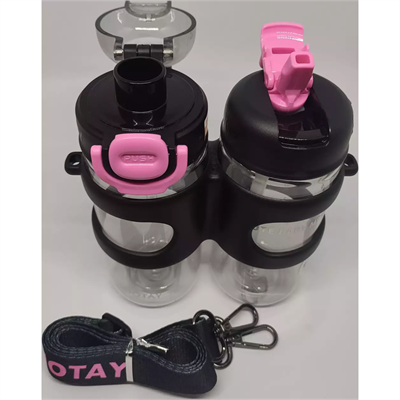 Shotay Çift Gözlü Tritan Matara 900 Ml Karışık Renk