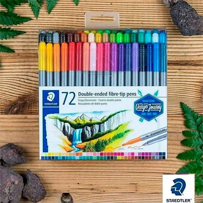 Staedtler Çift Taraflı Keçeli Kalem 72li