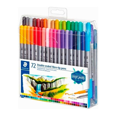 Staedtler Çift Taraflı Keçeli Kalem 72li