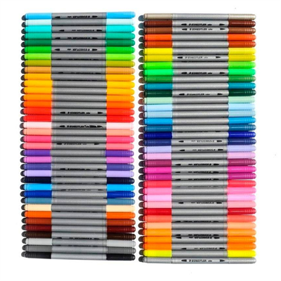 Staedtler Çift Taraflı Keçeli Kalem 72li