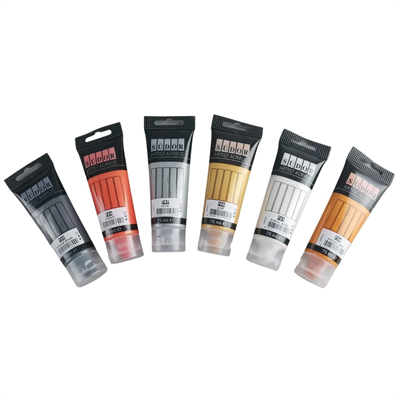 Südor Artist Akrilik Boya Seti 6x75ml Metalik Yaldız Tonlar