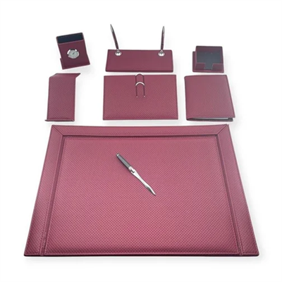 Gülpaş Sümen Takımı Lüx Derı 10 Parça Macro Desen Bordo