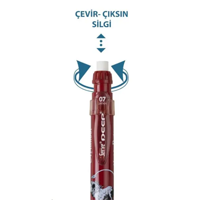 Serve Deep Mekanik Kurşun Kalem Versatil 07mm Harry Potter Gryffindor