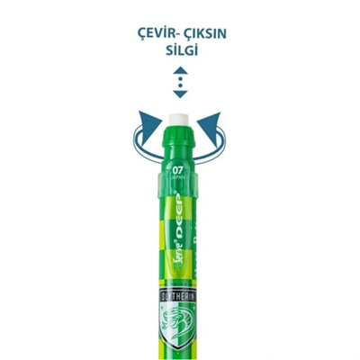 Serve Deep Mekanik Kurşun Kalem 07mm - Harry Potter Slytherin Damalı