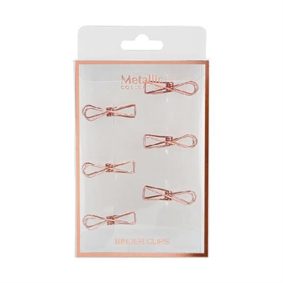 MarkasızSyloon Metal Klips Fiyonk Şeklinde Rose Gold341056