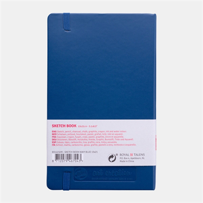 Talens Art Creation Eskiz Bloğu Sert Kapak 140gr 13x21cm Navy Blue 80yp