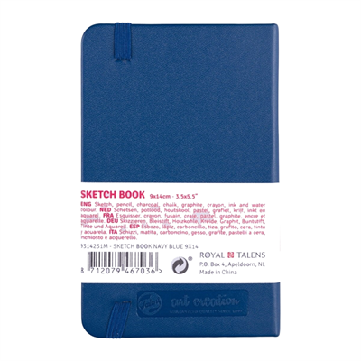 Talens Art Creation Eskiz Bloğu Sert Kapak 140gr 9x14cm Navy Blue 80yp