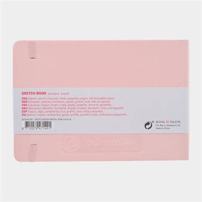 Talens Art Creation Eskiz Bloğu Sert Kapak A5 140gr 14,8x21cm Pastel Pink 80yp