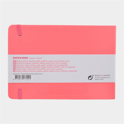 Talens Art Creation Eskiz Bloğu Sert Kapak A5 140gr 14,8x21cm Coral Red 80yp