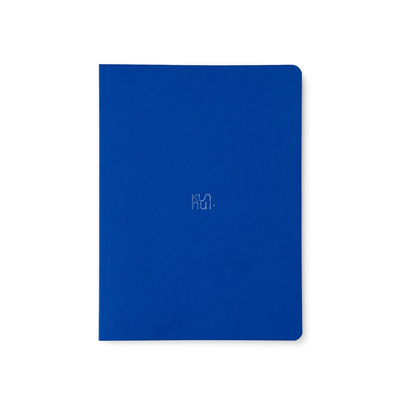 Kunnui Thin Flexible Journal Notebooks 12x16 cm 64 Pages Noktalı 140 Gr Blue