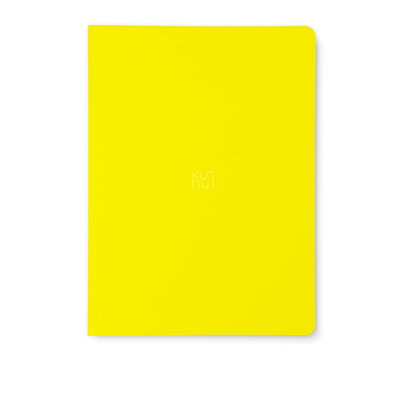 Kunnui Thin Flexible Journal Notebooks 15x21 cm 64 Pages Noktalı 140 Gr Sarı