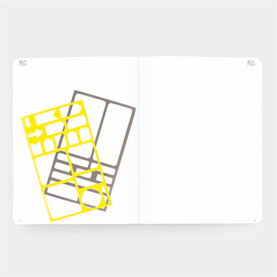 Kunnui Thin Flexible Journal Notebooks 19x25 cm 64 Pages Noktalı 140 Gr Mavi