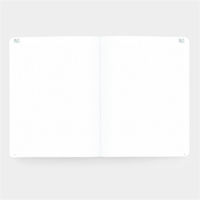 Kunnui Thin Flexible Journal Notebooks 19x25 cm 64 Pages Noktalı 140 Gr Mavi