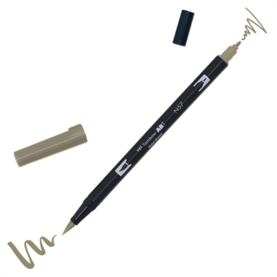 Tombow Dual Brush Pen Grafik Çizim Kalemi N57 Warm Gray 5
