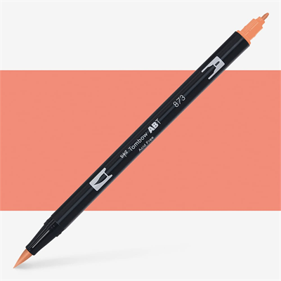 Tombow AB-T Dual Brush Pen Grafik Kalemi Coral 873